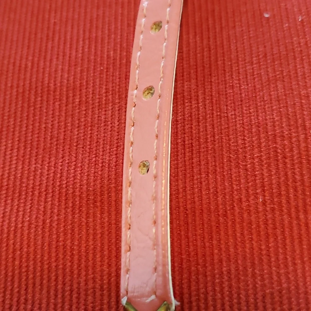 Dog collar pink with pearls size 16